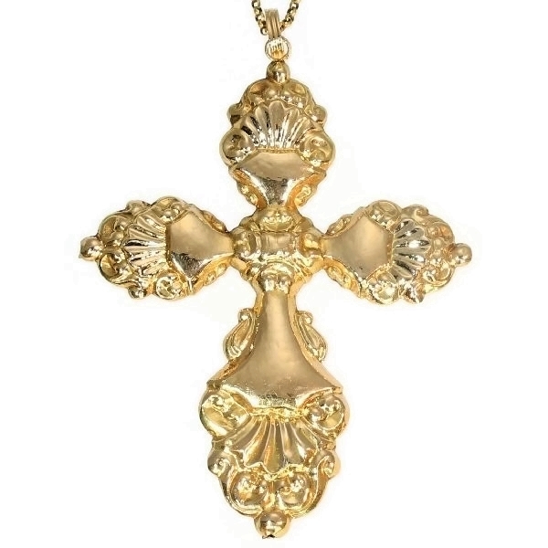 Golden Symbolism: An Antique Cross Pendant from 1840 Belgium